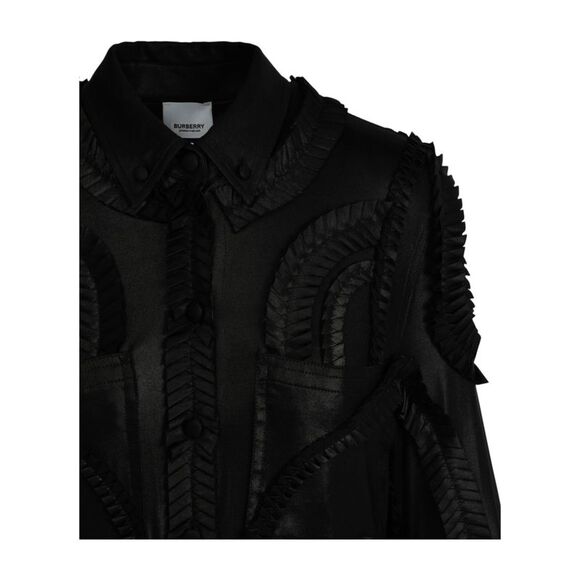 Pleated Stretch-Jersey Shirt Dress - Picture 3 of 4